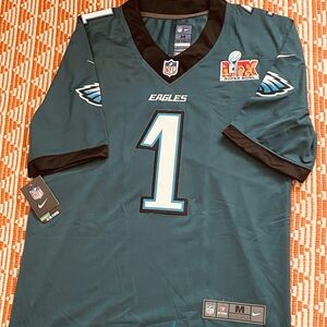NFL Philadelphia Eagles Jalen Hurts Super Bowl  Jersey NWT Sz:Medium